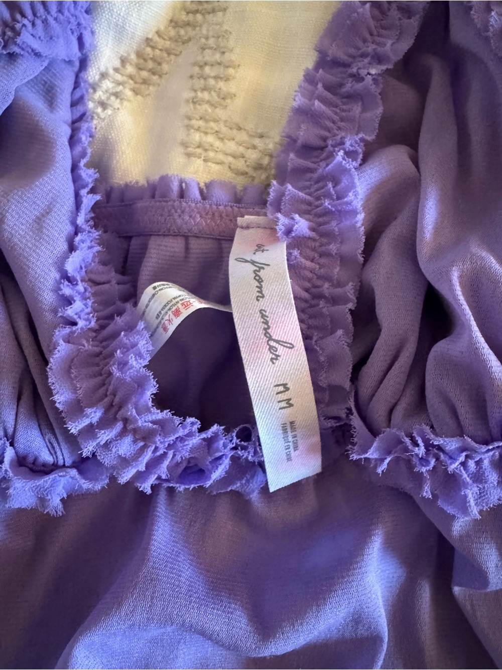Urban Outfiters Ruffled Sheer Cami Top Size M - Picture 4 of 4